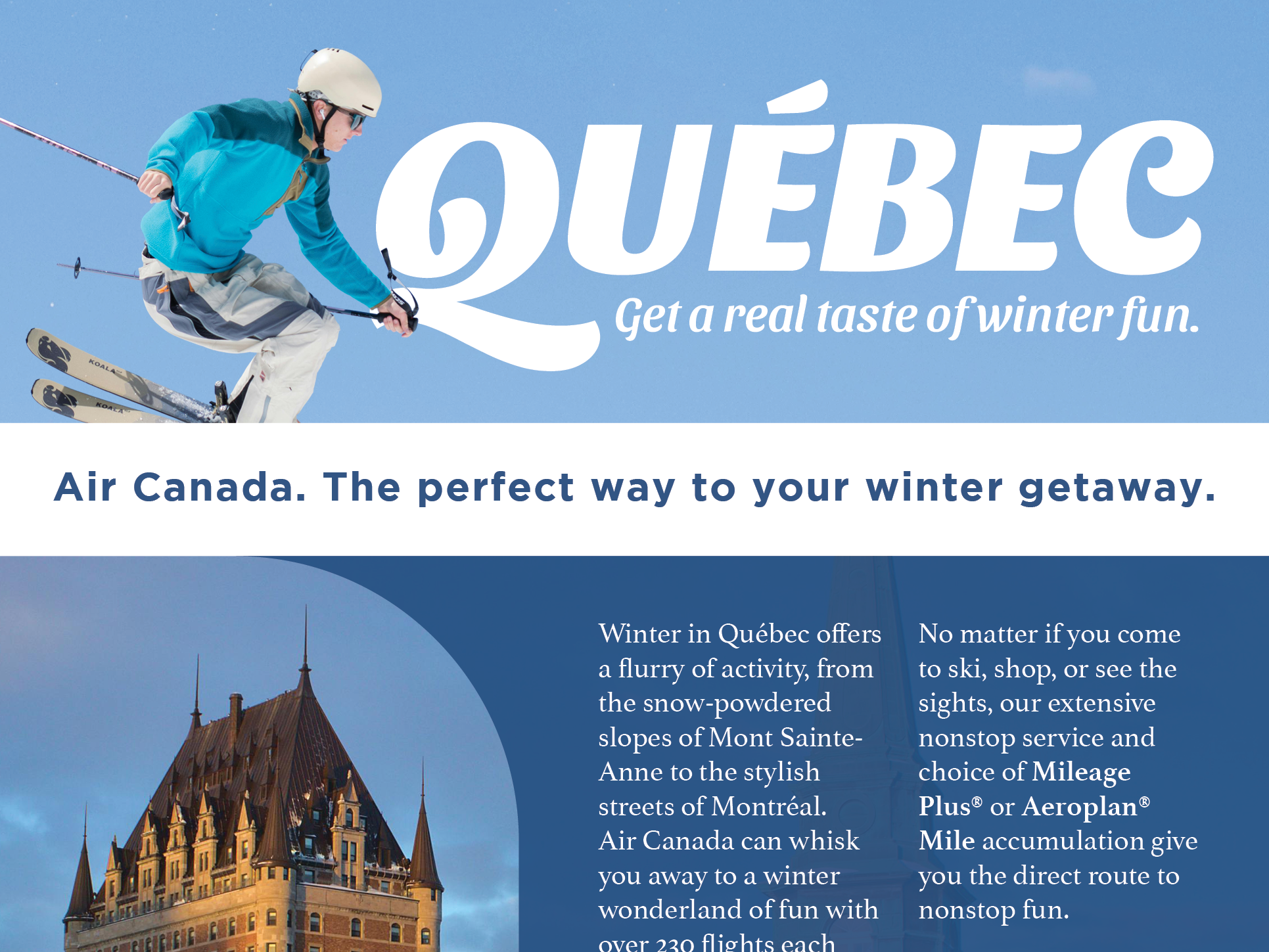 Quebec Travel Ad