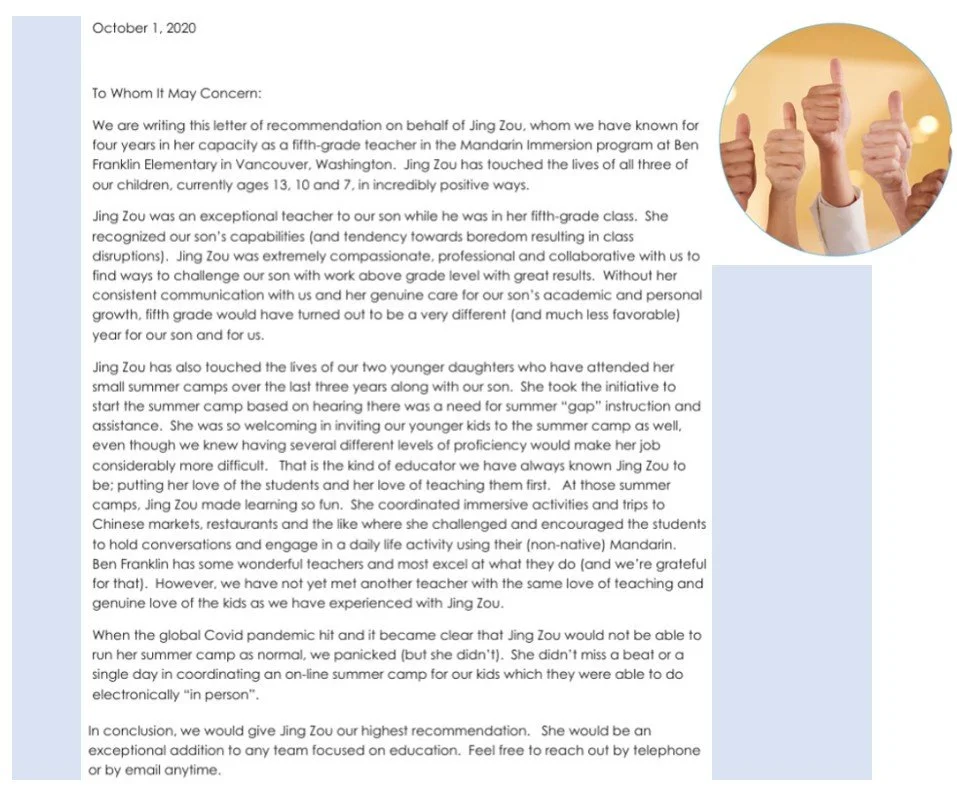 Elementary math tutoring testimonial from a Seattle Eastside family