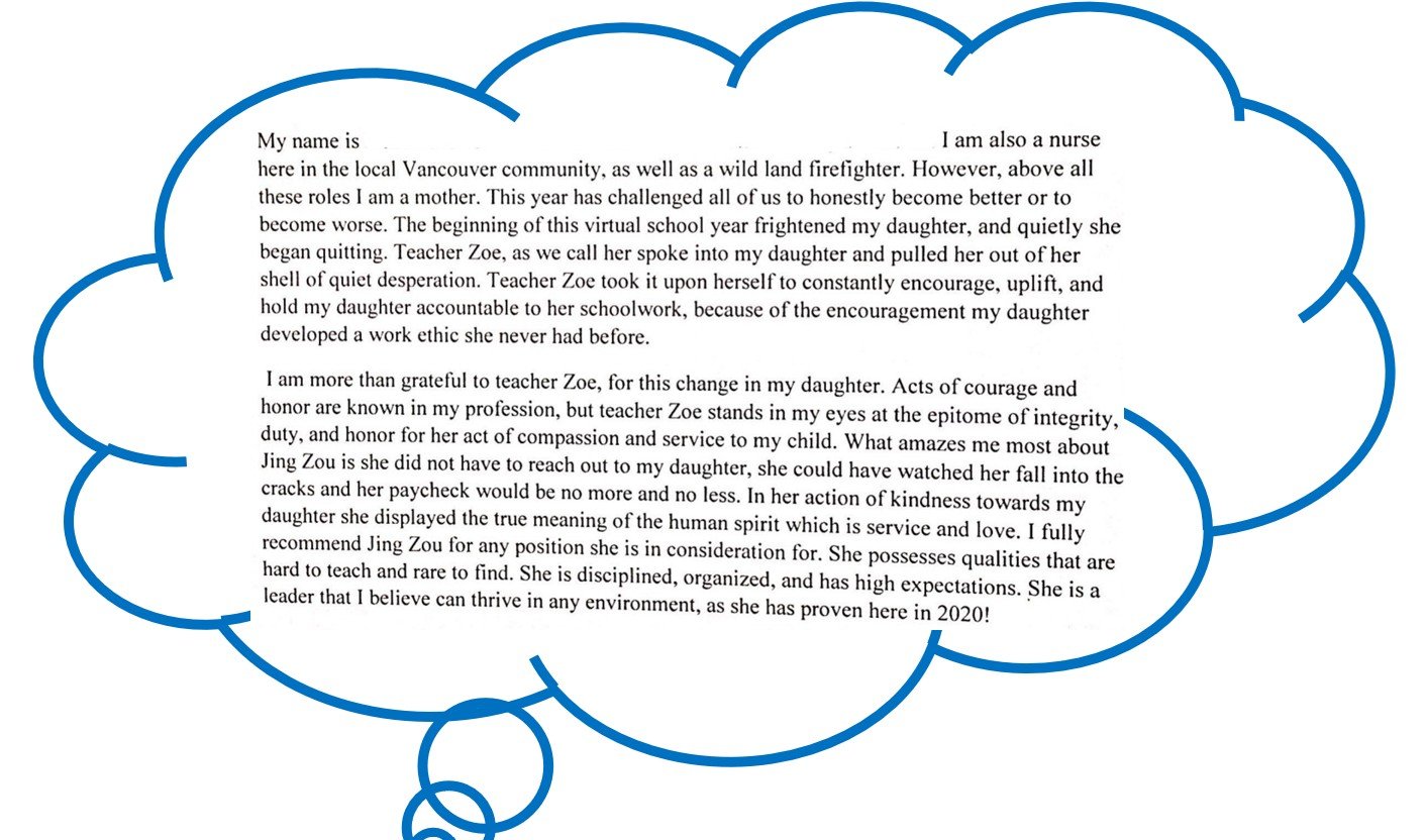 Math tutoring testimonial from a Seattle Eastside family