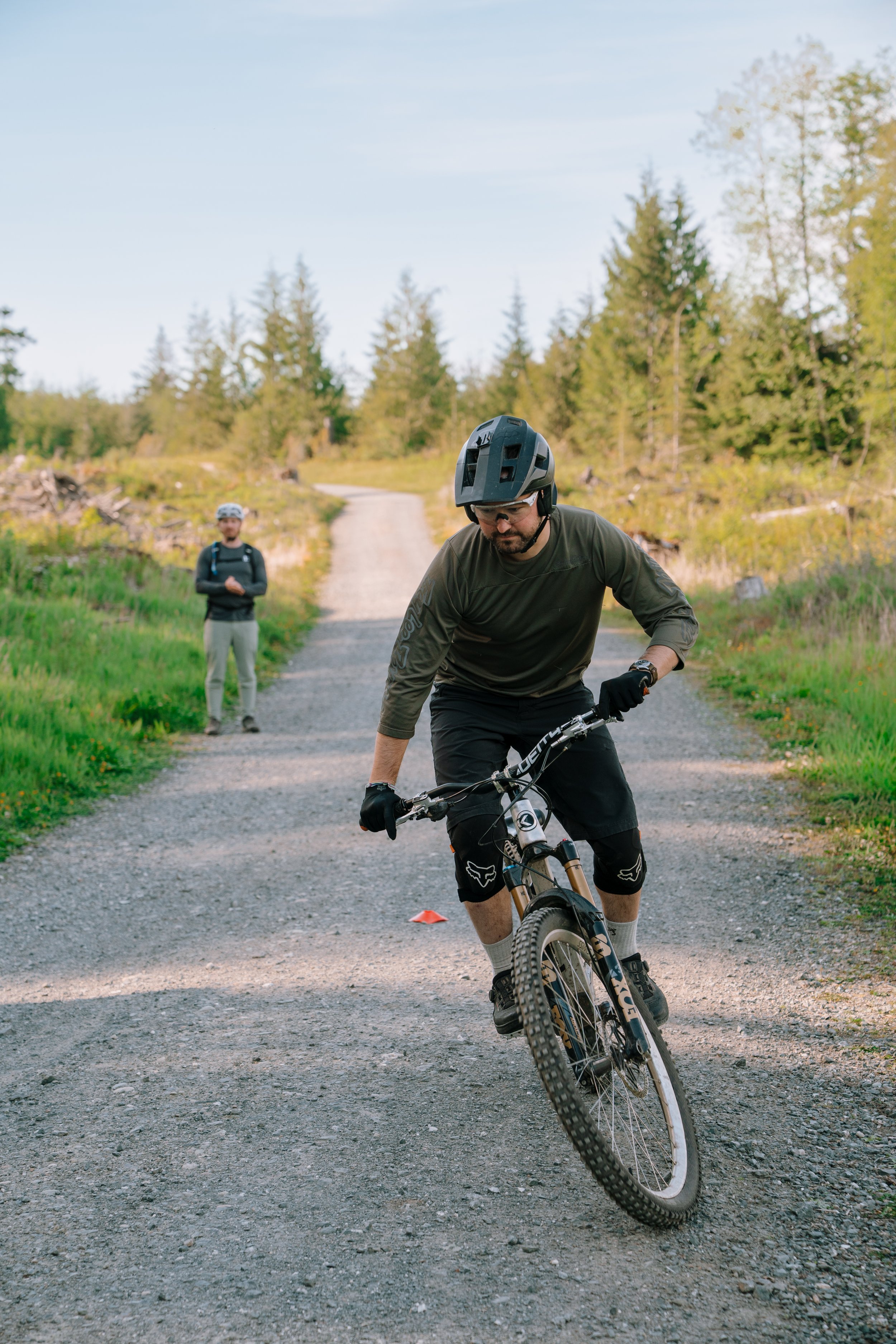 rider following coach's direction