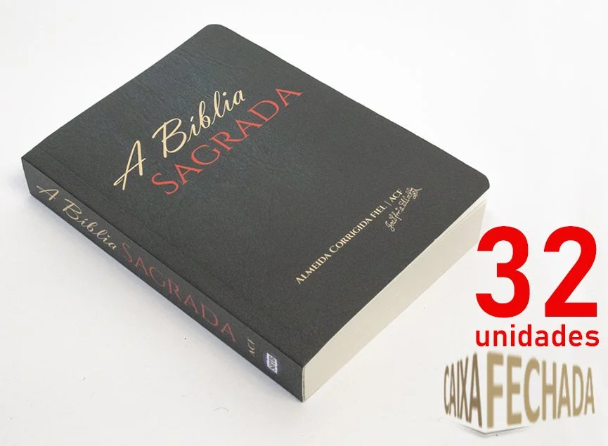 Bíblia ACF Compacta - Brochura Preta - Caixa Fechada - cód. 1510x