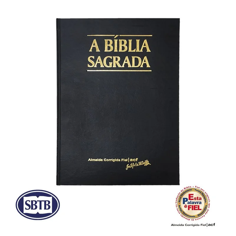 Bíblia ACF de Púlpito - Preta - cód. 9002