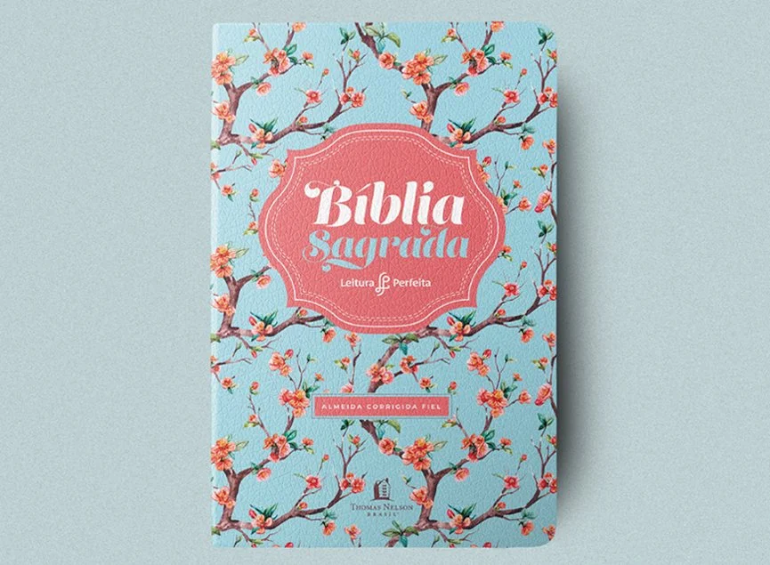 Bíblia ACF Leitura Perfeita - Luxo Floral - cód. 6051