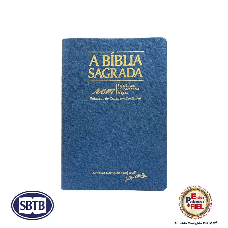 Bíblia ACF - RCM - Azul - Letra Gigante - cód. 3210e