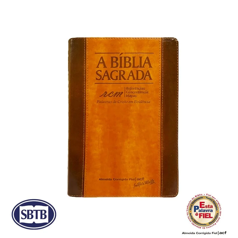 Bíblia ACF - RCM - Chocolate/Havana - Letra Gigante - cód. 3202e