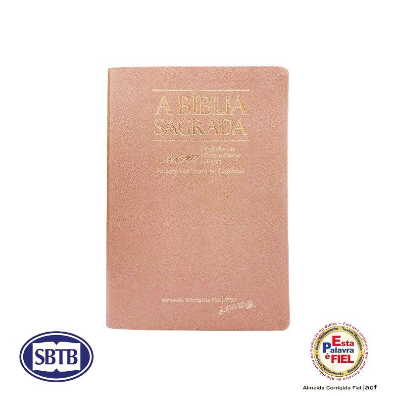 Bíblia ACF - RCM - Rosa - Letra Gigante - cód. 3211e