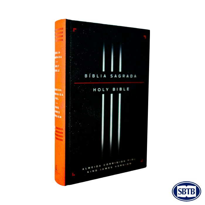Bíblia Bilíngue em Português ACF & Inglês KJV - Preta - cód. 7130