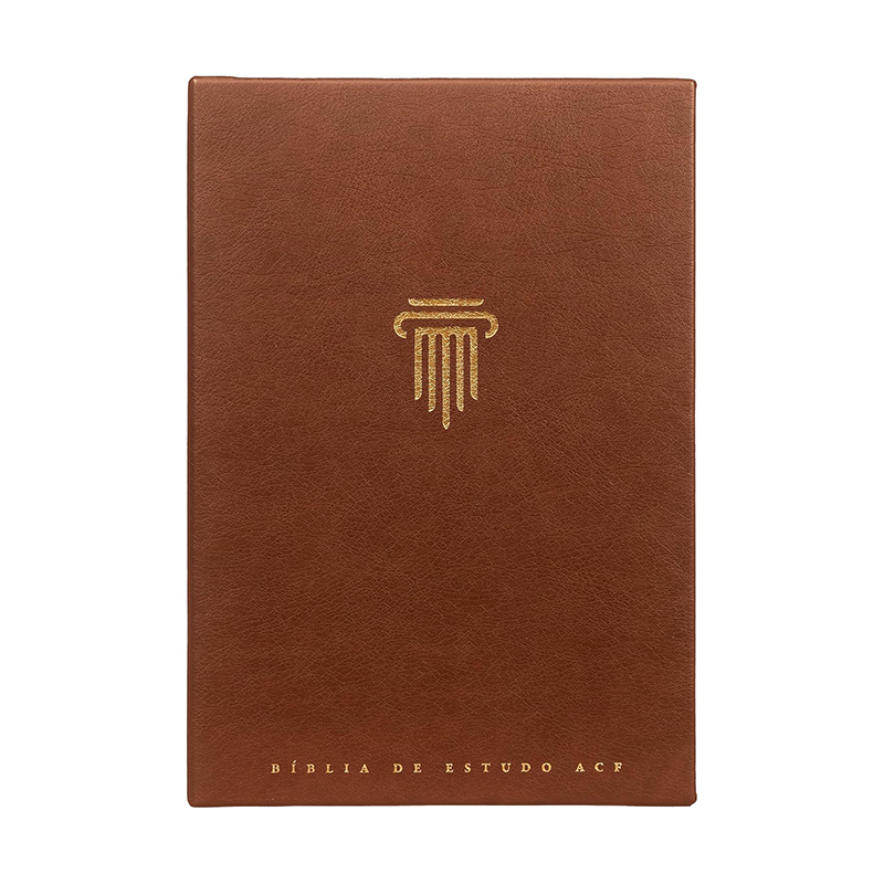 Bíblia de Estudo ACF - Luxo Marrom - cód. 6071