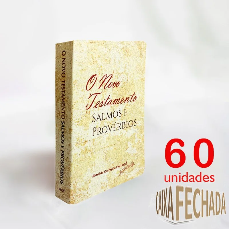 Novo Test. ACF de Bolso com Salmos e Prov. - Papirus - Caixa Fechada 60 unid. - cód. 5020x