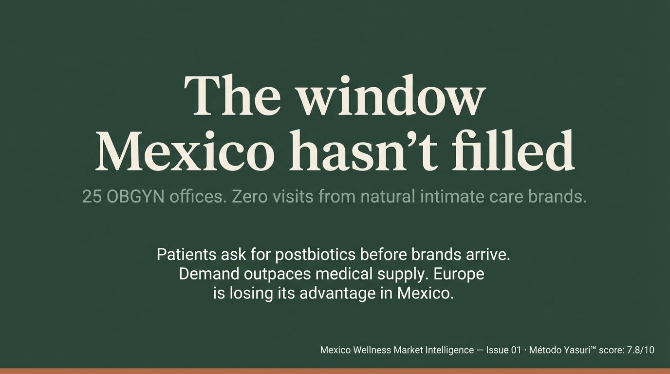 The Window Mexico Hasn't Filled