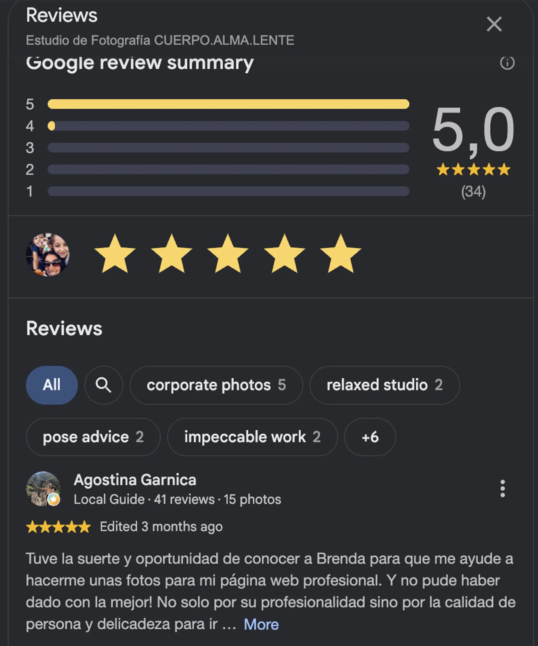 que opinan los clientes