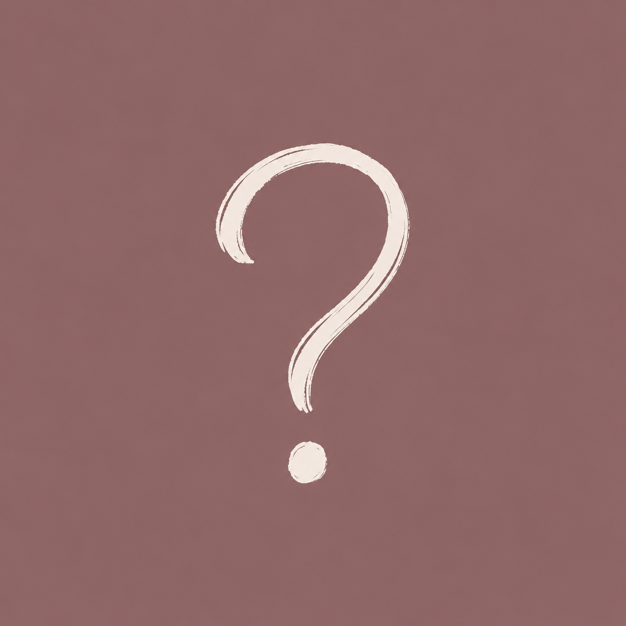 Question mark illustration representing uncertainty, confusion, and difficult decisions after discovering an affair