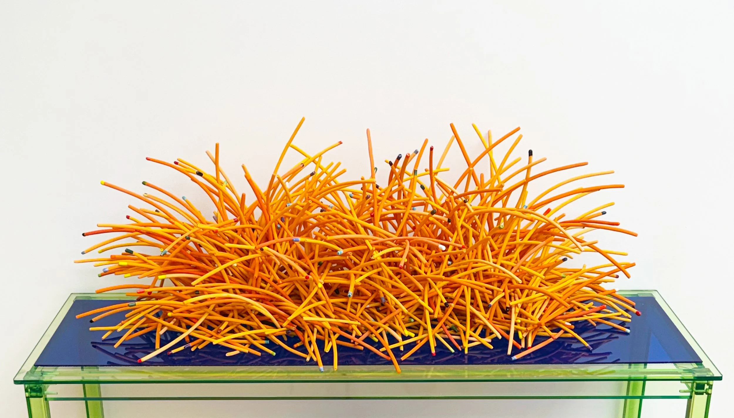 Double Set of Orange Curves with Multicolored Tips