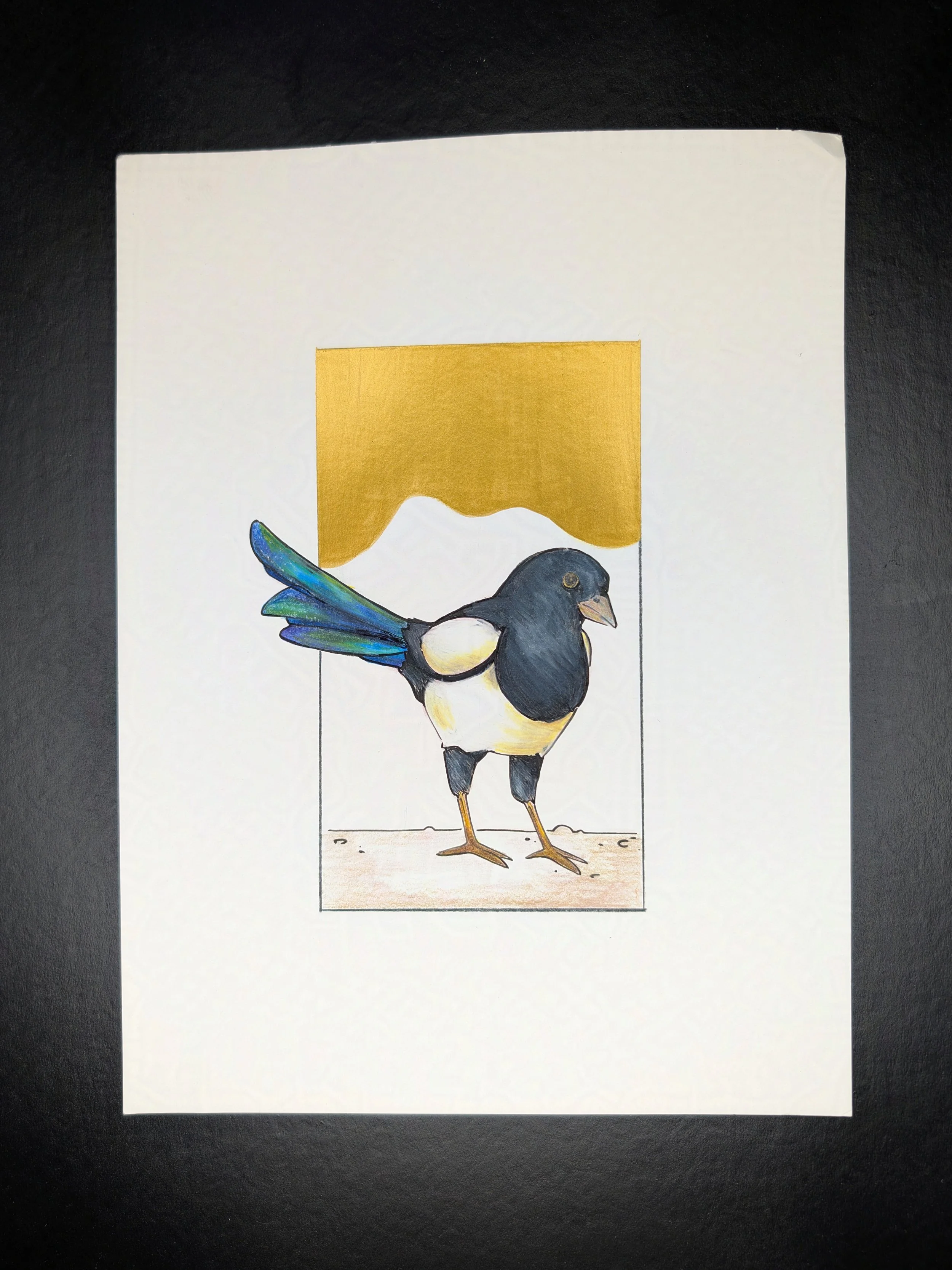 Magpie in Gold