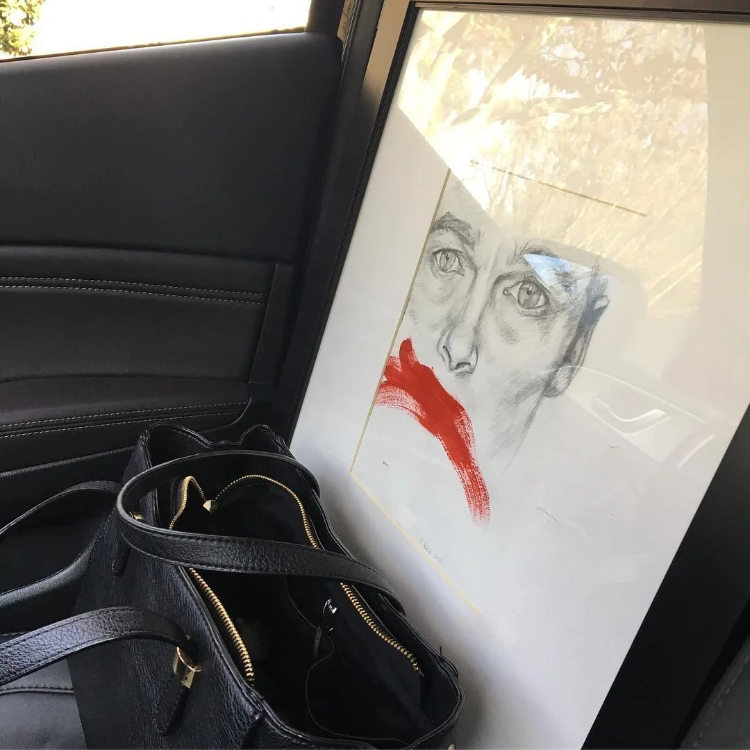 Just dropped off this guy! Goes up first Friday, Dec 1-30. Proceeds go to AID Upstate. Come check it out! Swipe for details.