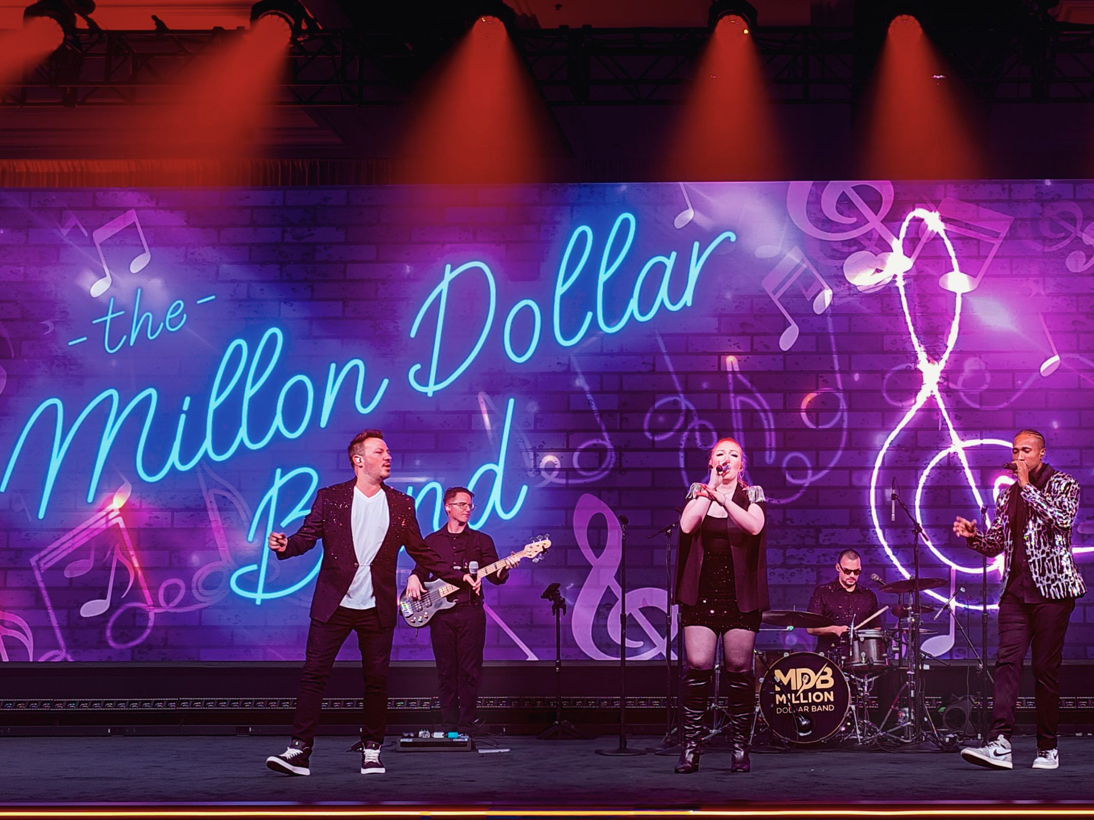 Million Dollar Band on stage at Pepsi's National Sales Meeting