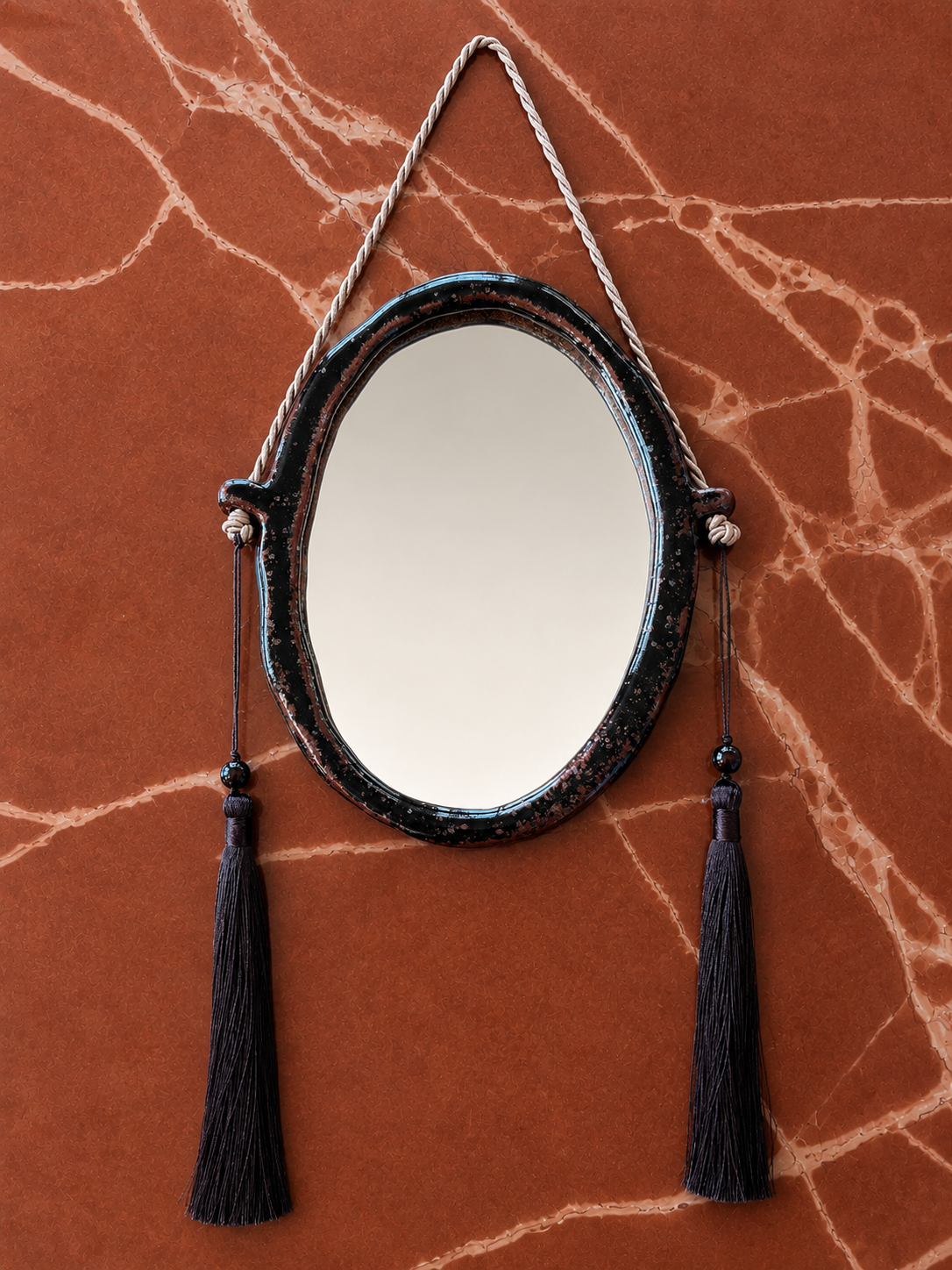 Tassle Mirror Chocolate - Double Chocolate
