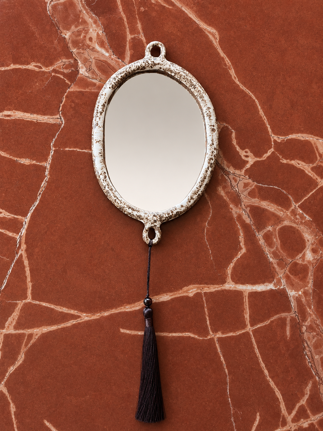 Tassle Mirror Matte Speckle - Single Chocolate