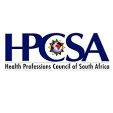 Logo of the Health Professions Council of South Africa (HPCSA) with text and emblem