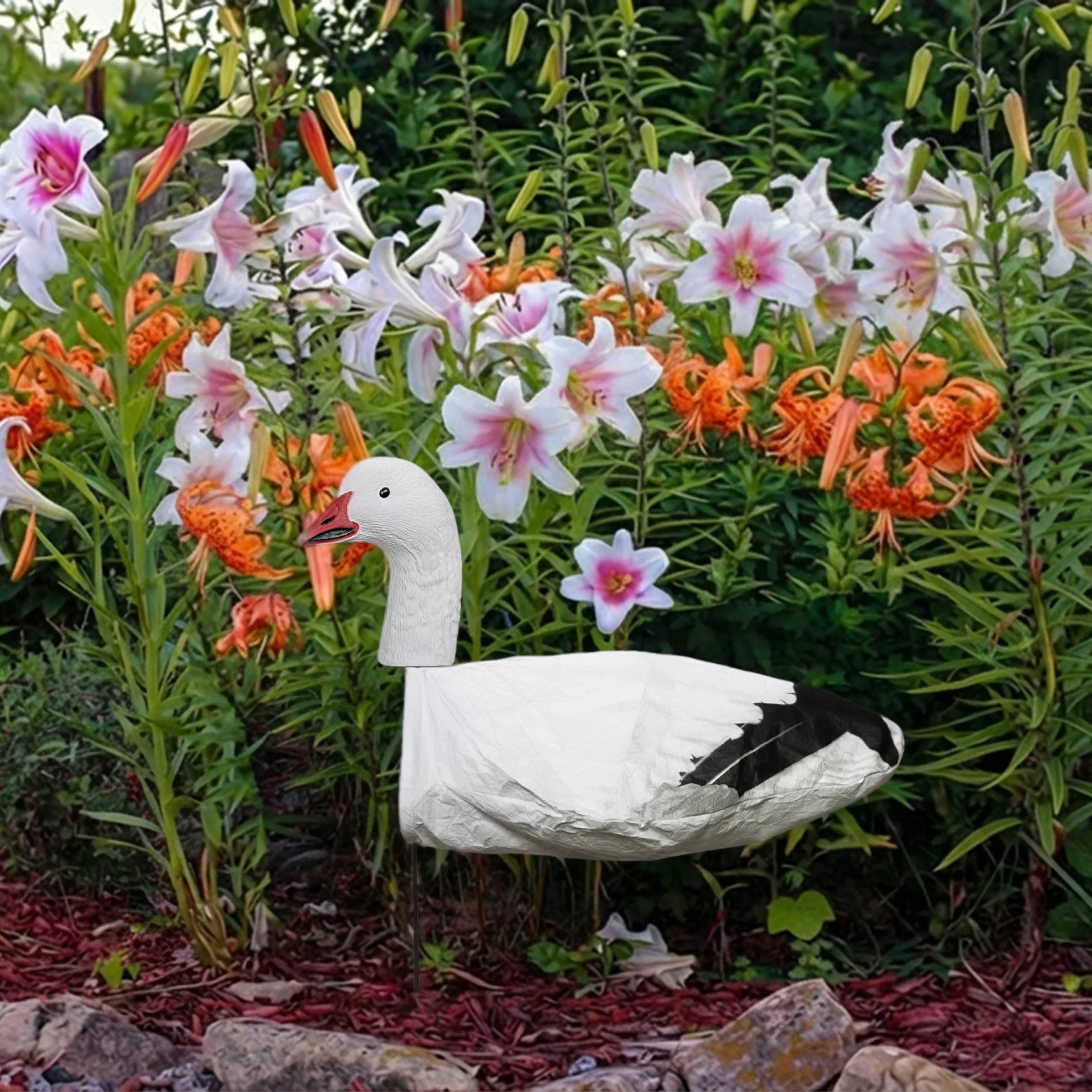 Snow goose Upright_tiger lilly.jpg