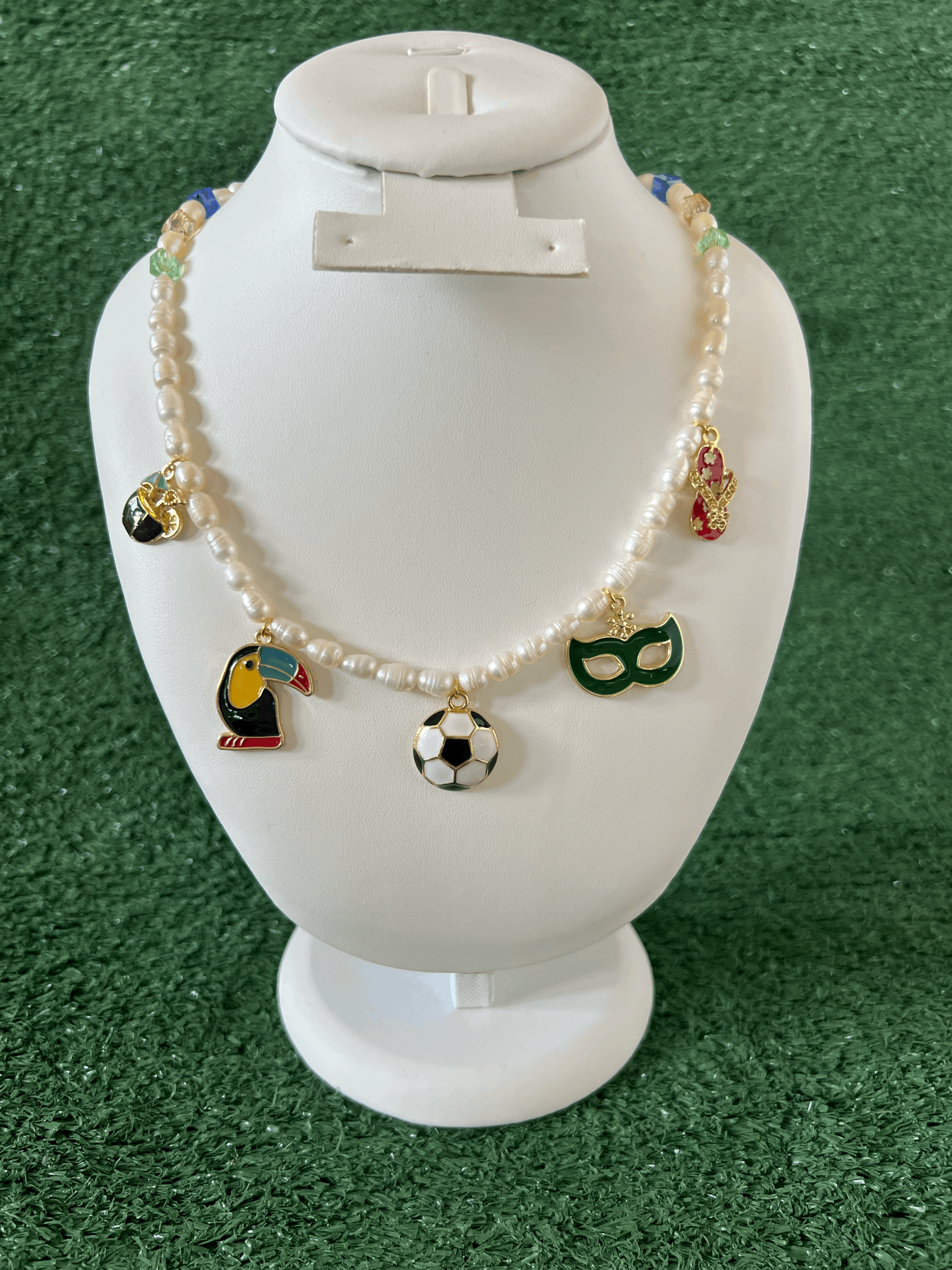 Brazil Heritage Pearl Charm Necklace