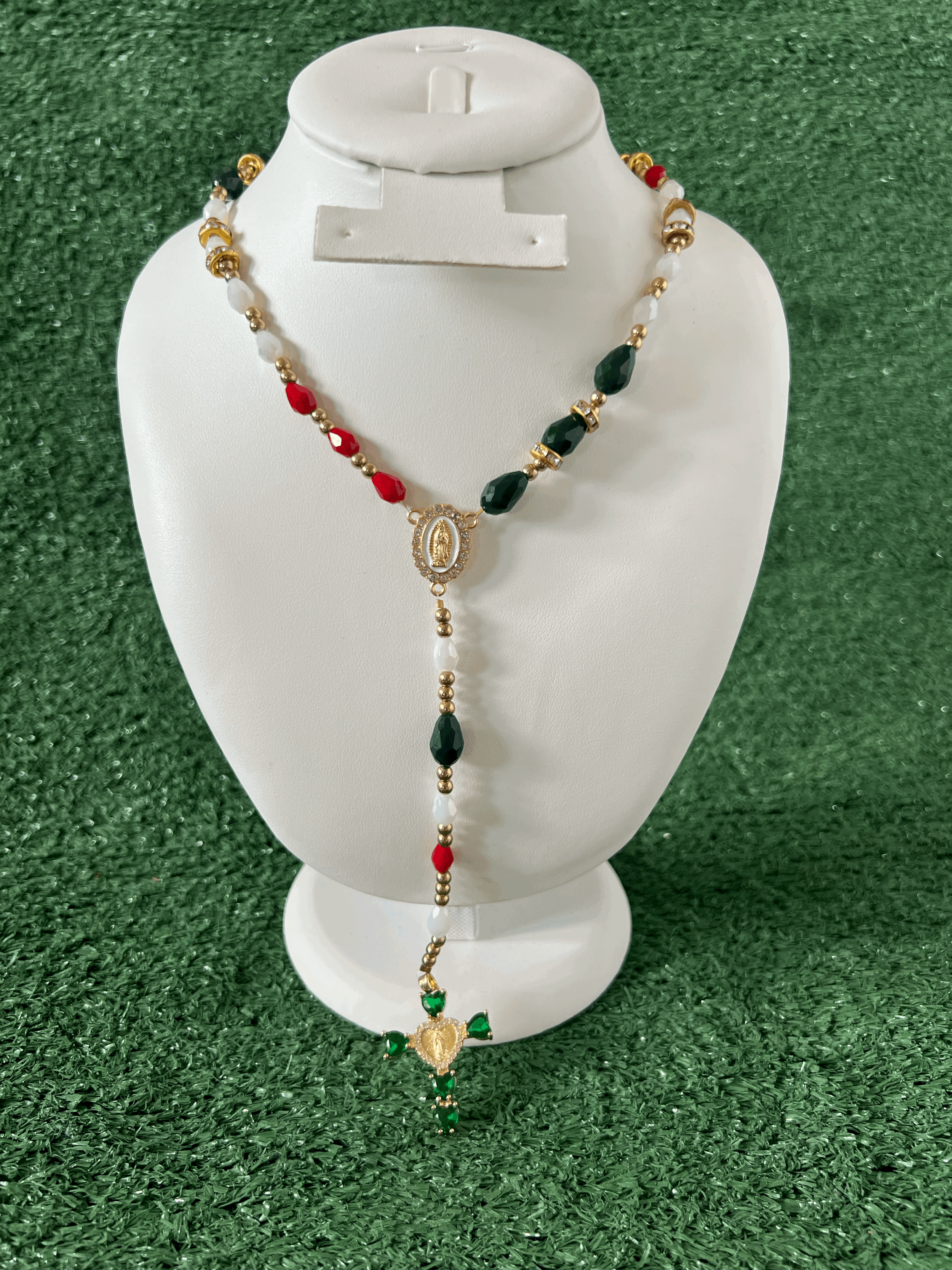 Mexico Nuestra Señora Heritage Rosary Necklace