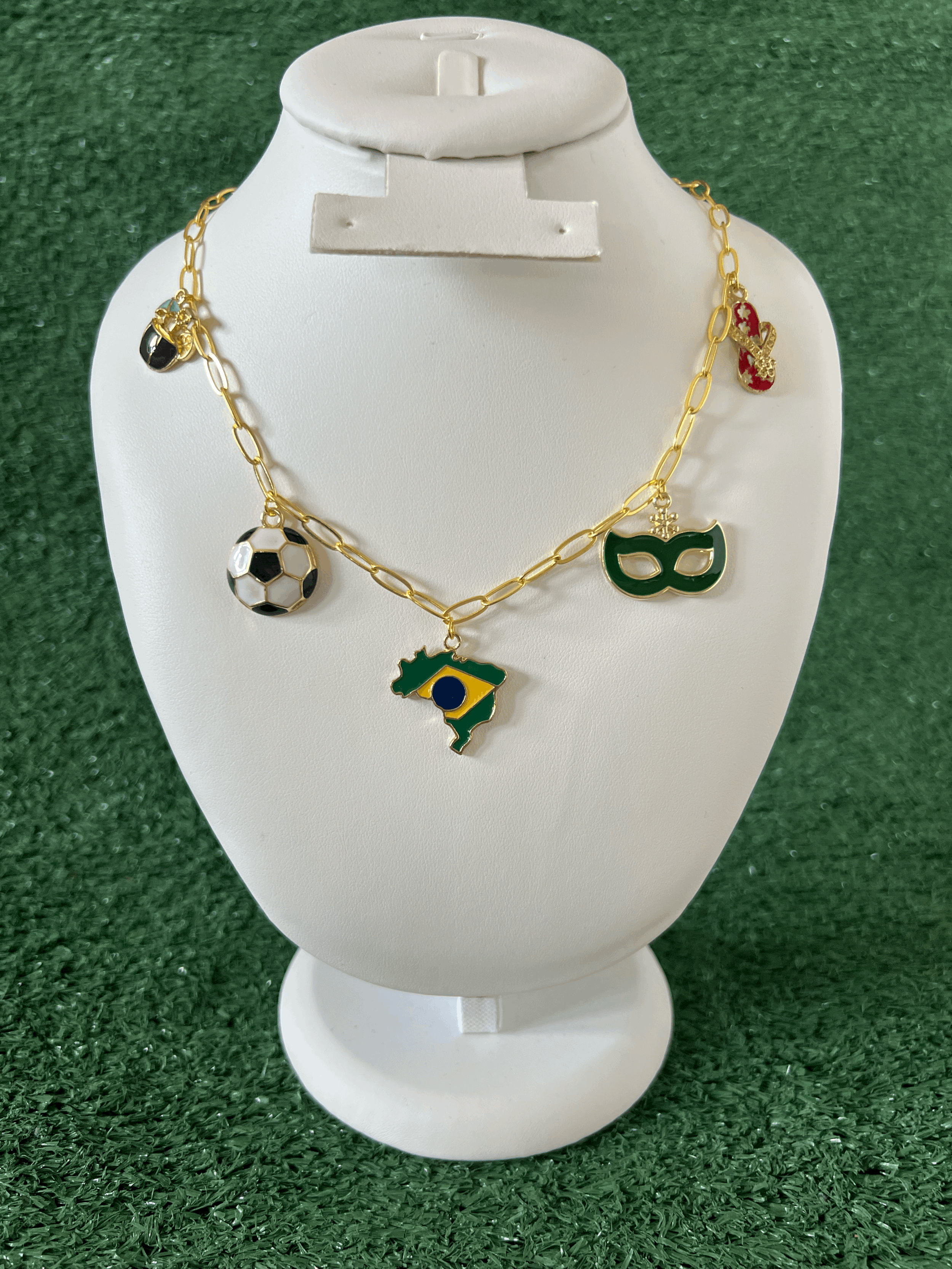 Brazil Heritage Link Charm Chain Necklace