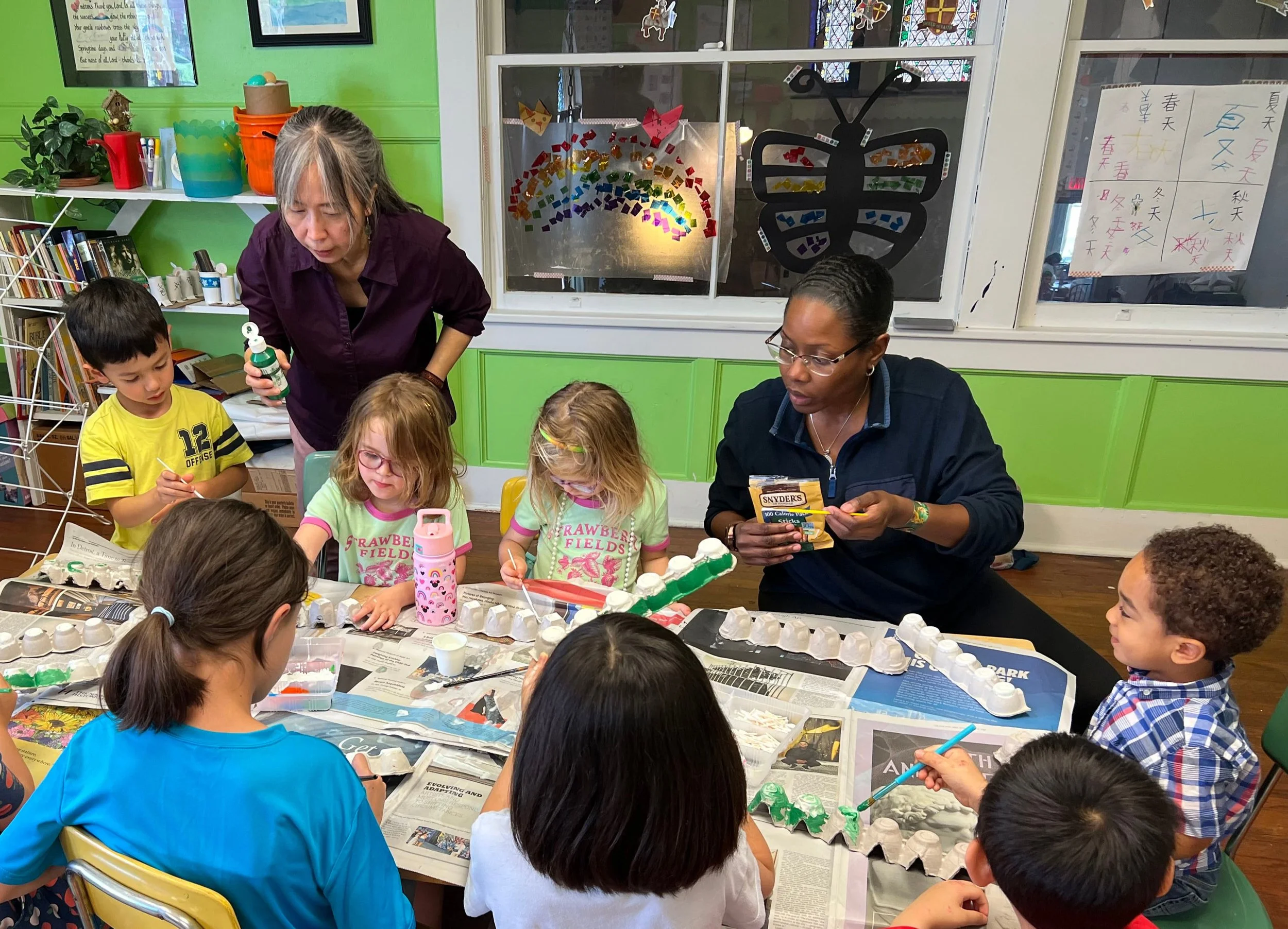 Mid Hudson Chinese Language Center Students and Teachers in a Class