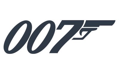 The logo for the James Bond James Bond franchise with '007' and a stylized gun barrel design.