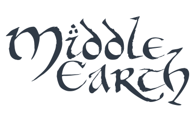 Stylized text reading "Middle Earth" in a fantasy font.