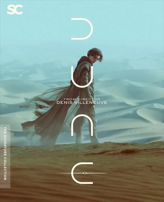 A person standing on desert dunes with a flowing garment, looking downward, with a sky and more dunes in the background.