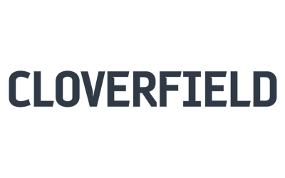 The Cloverfield movie logo with the word 'Cloverfield' in bold black letters.