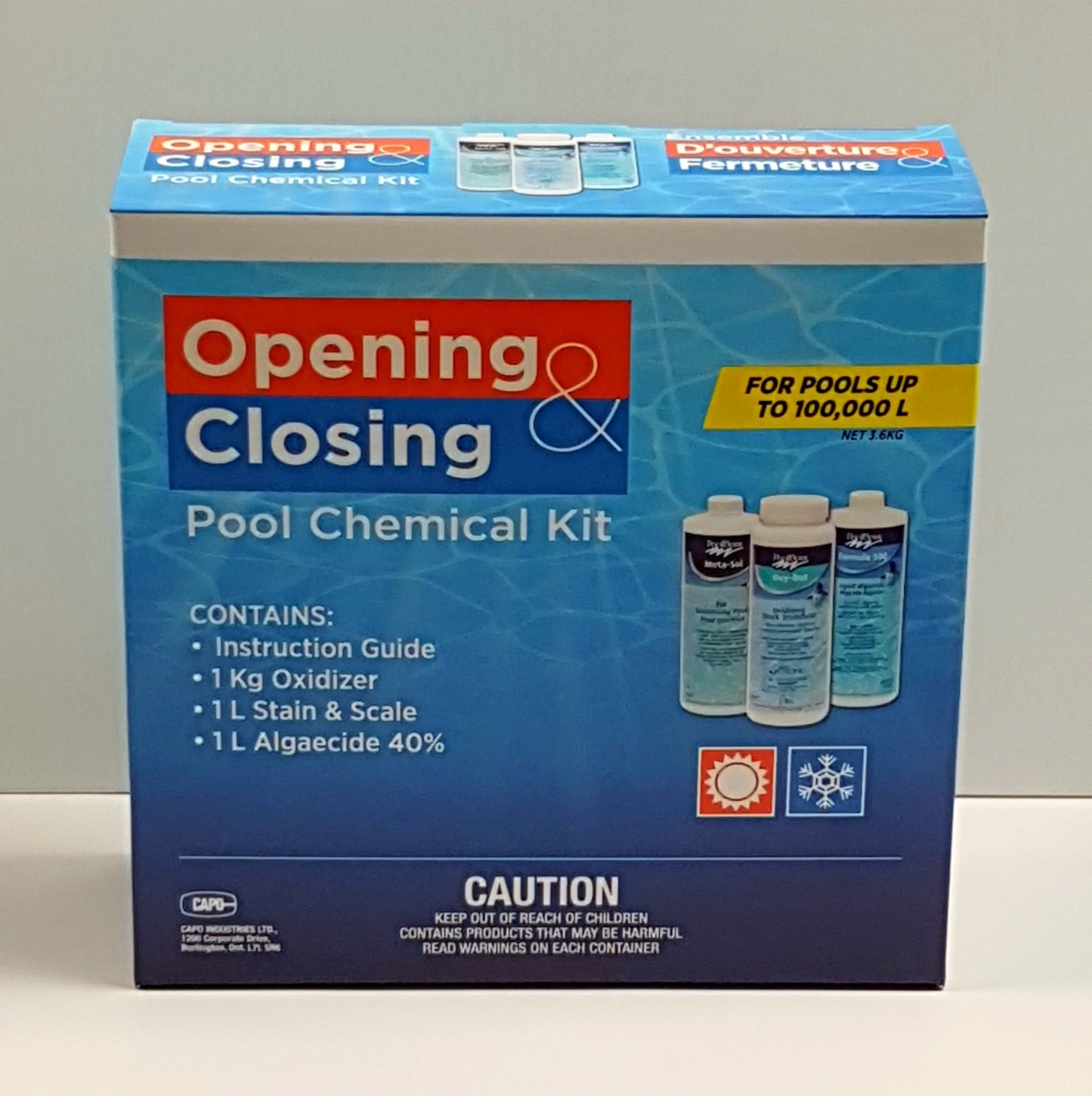 Opening & Closing Pool Chemical Kit