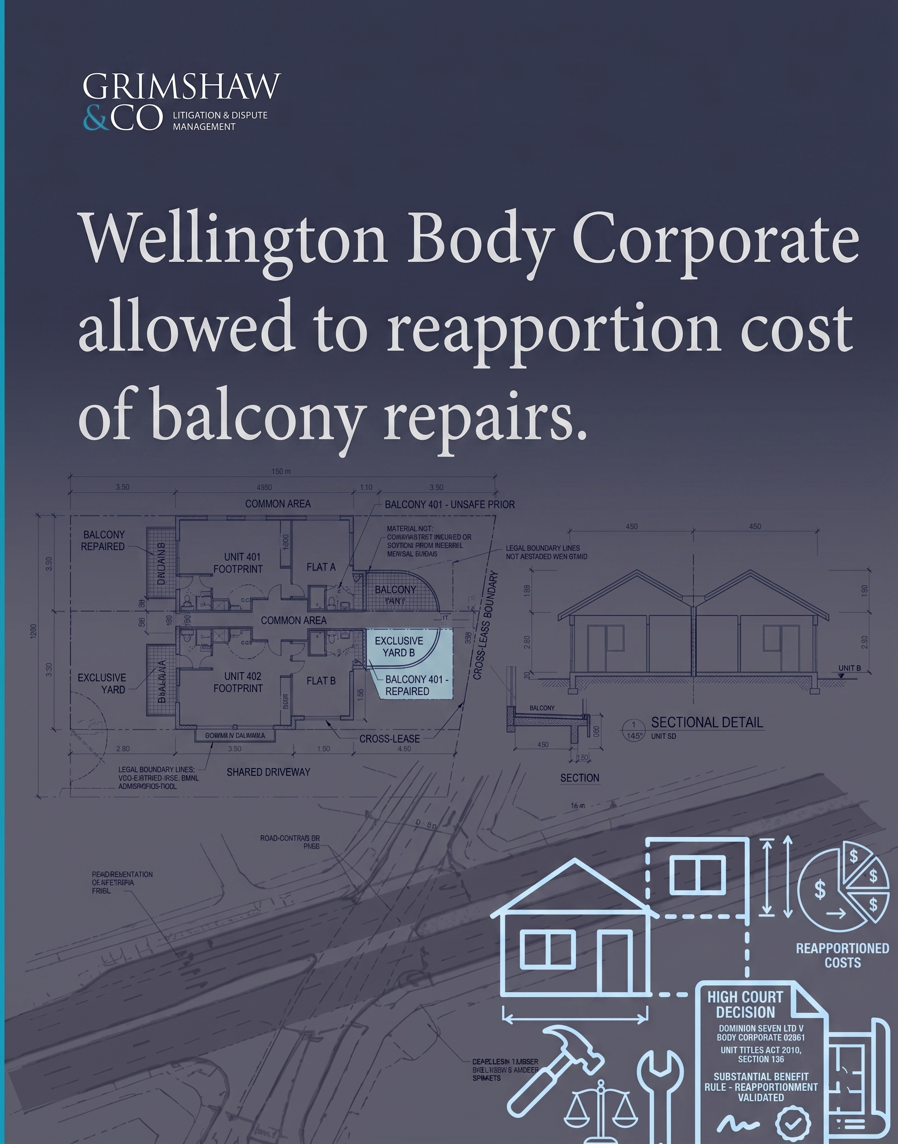 Wellington body corporate allowed to reapportion cost of balcony repairs