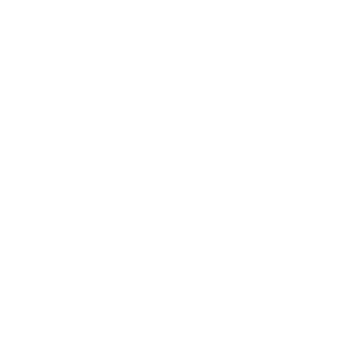 Road with directional sign pointing right, white lines on black background.