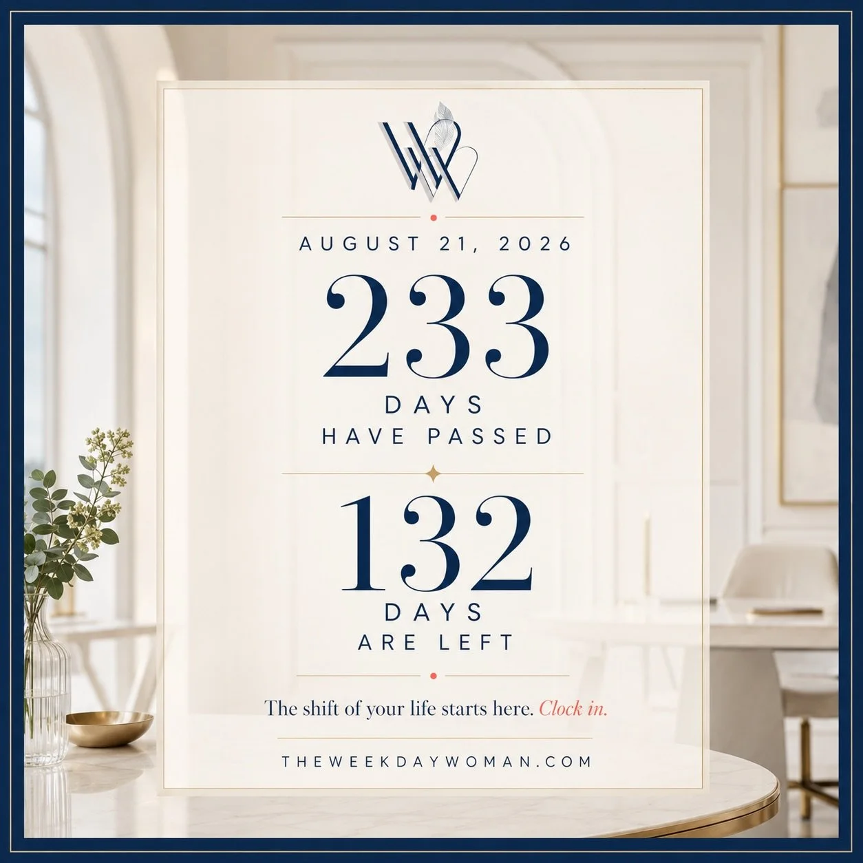 Where do you want to be in 90-120 days? We have 132 days left in 2026, plenty of time for most of us to follow through on objectives we&rsquo;ve reset and re-examined mid-year.  This weekend revisit those goals to be sure you&rsquo;re on the right tr