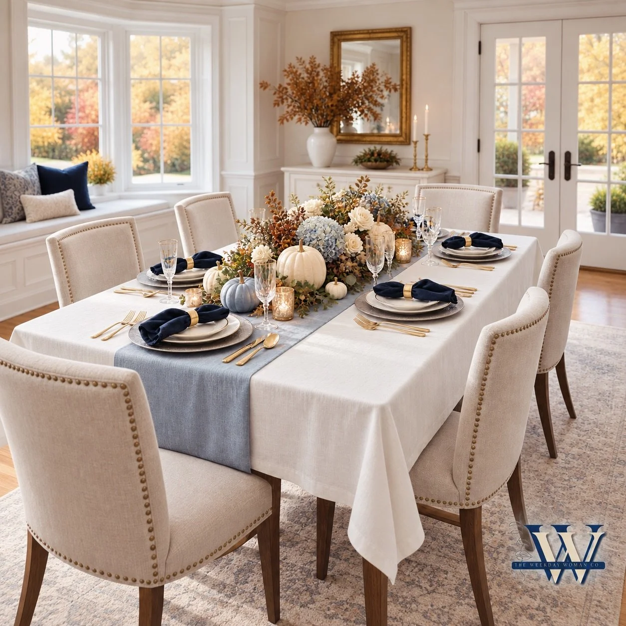 Set a beautiful fall inspired table and leave some room in your schedule to prep for the changes ahead. 🍂
 An APA survey found that 89% of U.S. adults experience holiday-related stress.  As daylight shrinks and commitments grow, give your fall calen