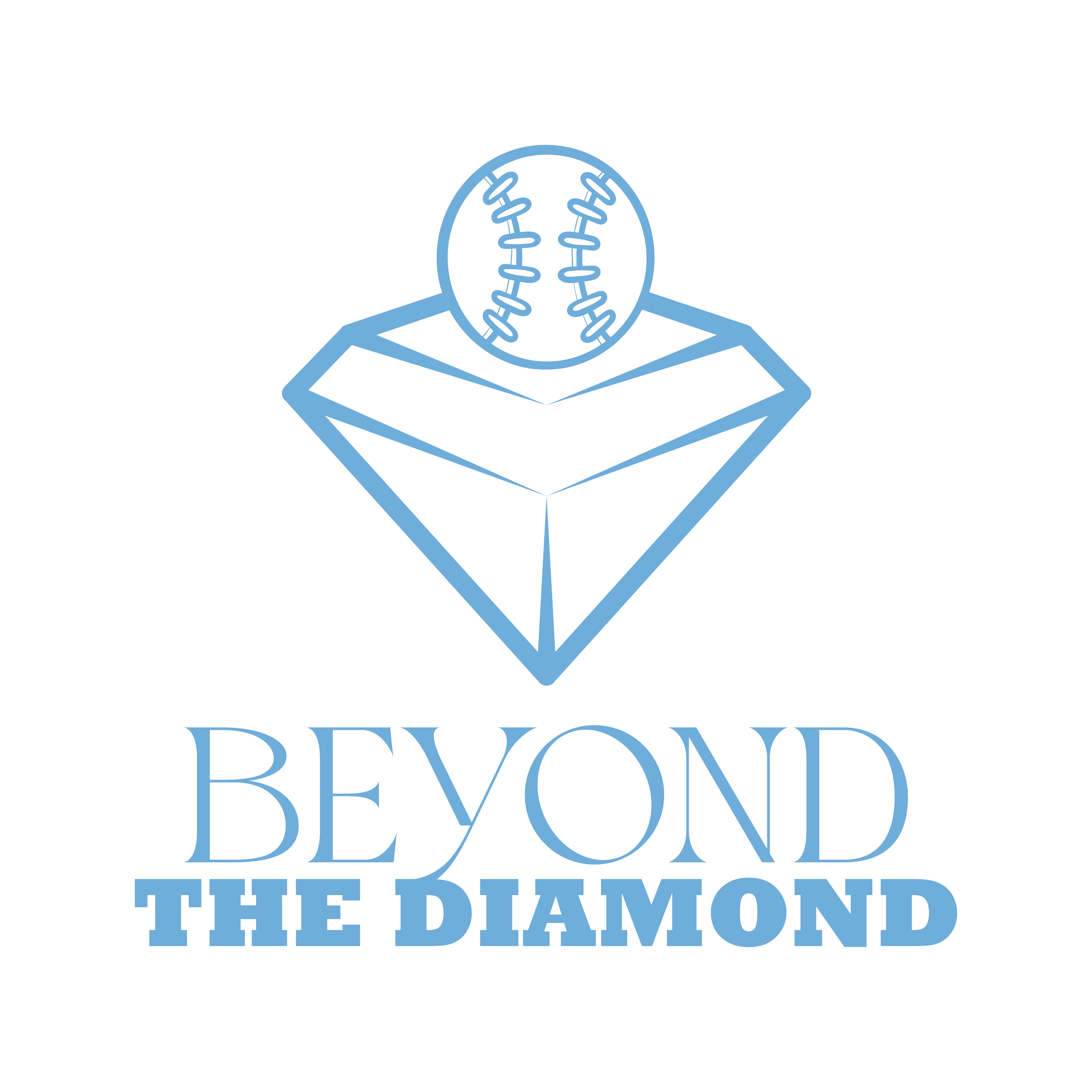 Blue outline logo with Diamond ring icon above the text 'Beyoncé The Diamond Experience' in blue letters.