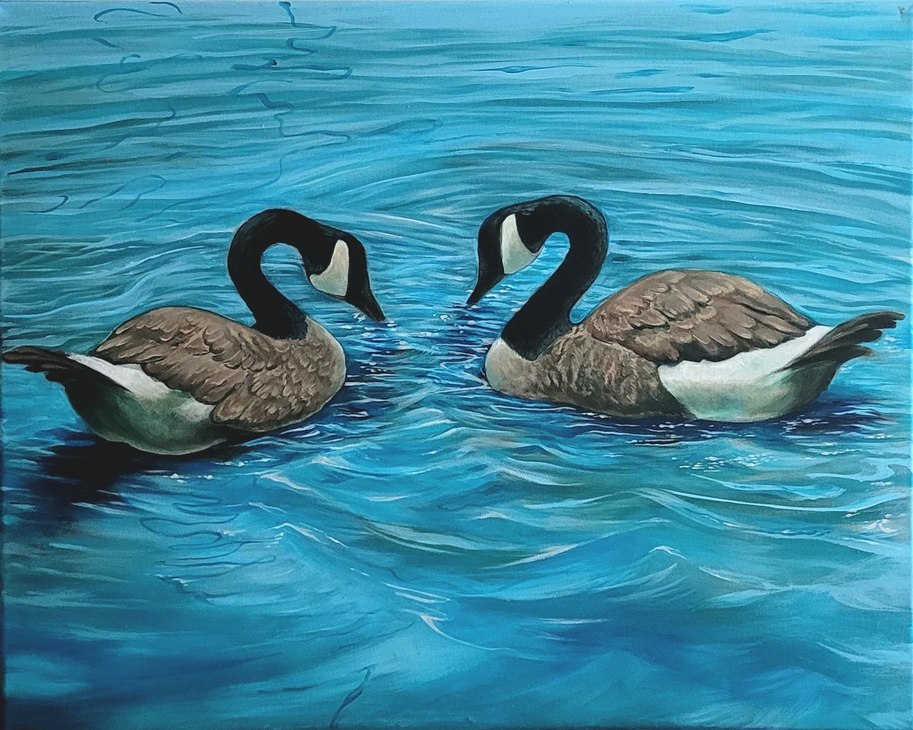 Average Canadian Couple, 2025, 24x30"