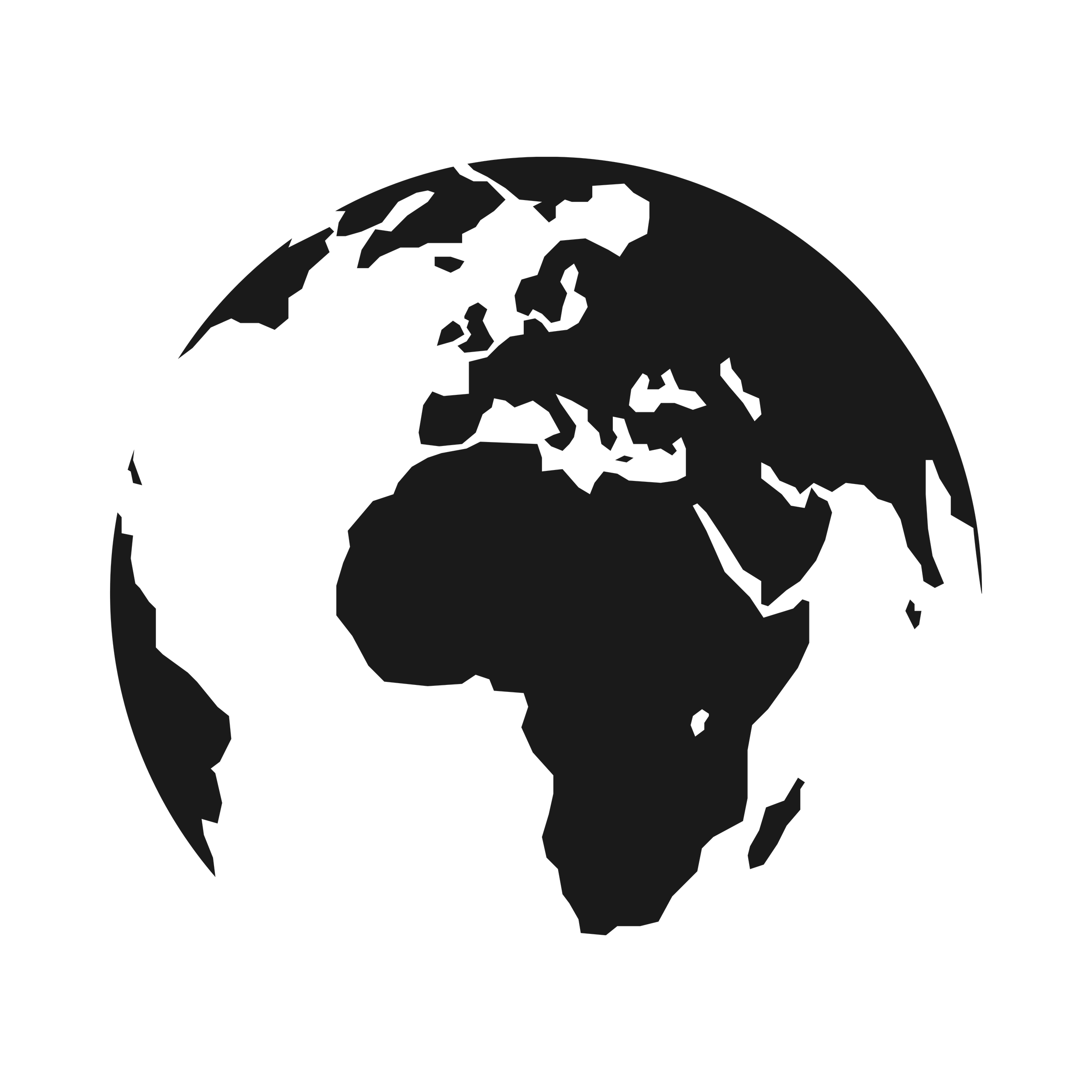 Vector drawing of the world