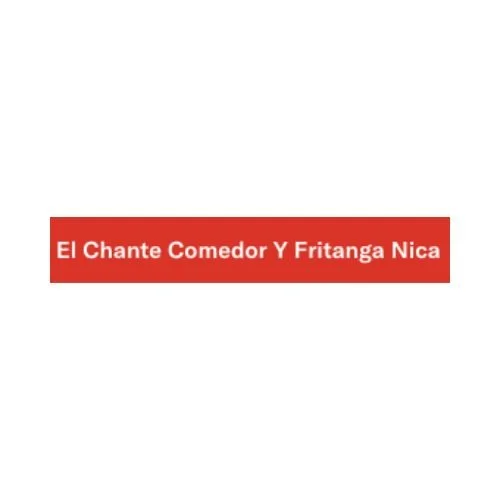 El Chante Comedor y Fritanga Nica text logo on red background.