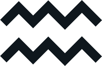 Three zigzag lines