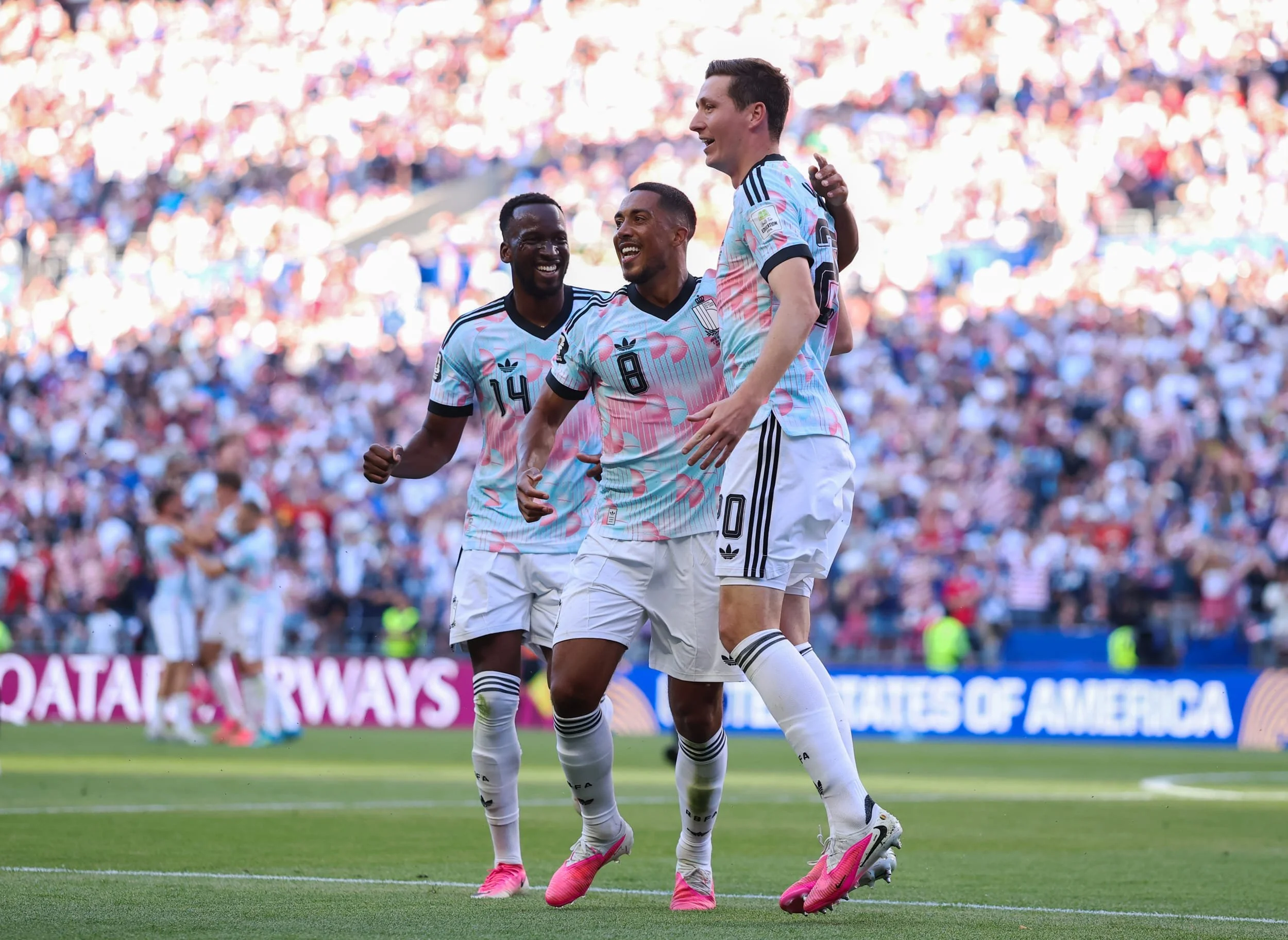 Brilliant Belgium Break Host Hearts in Comfortable Round of 16 Win