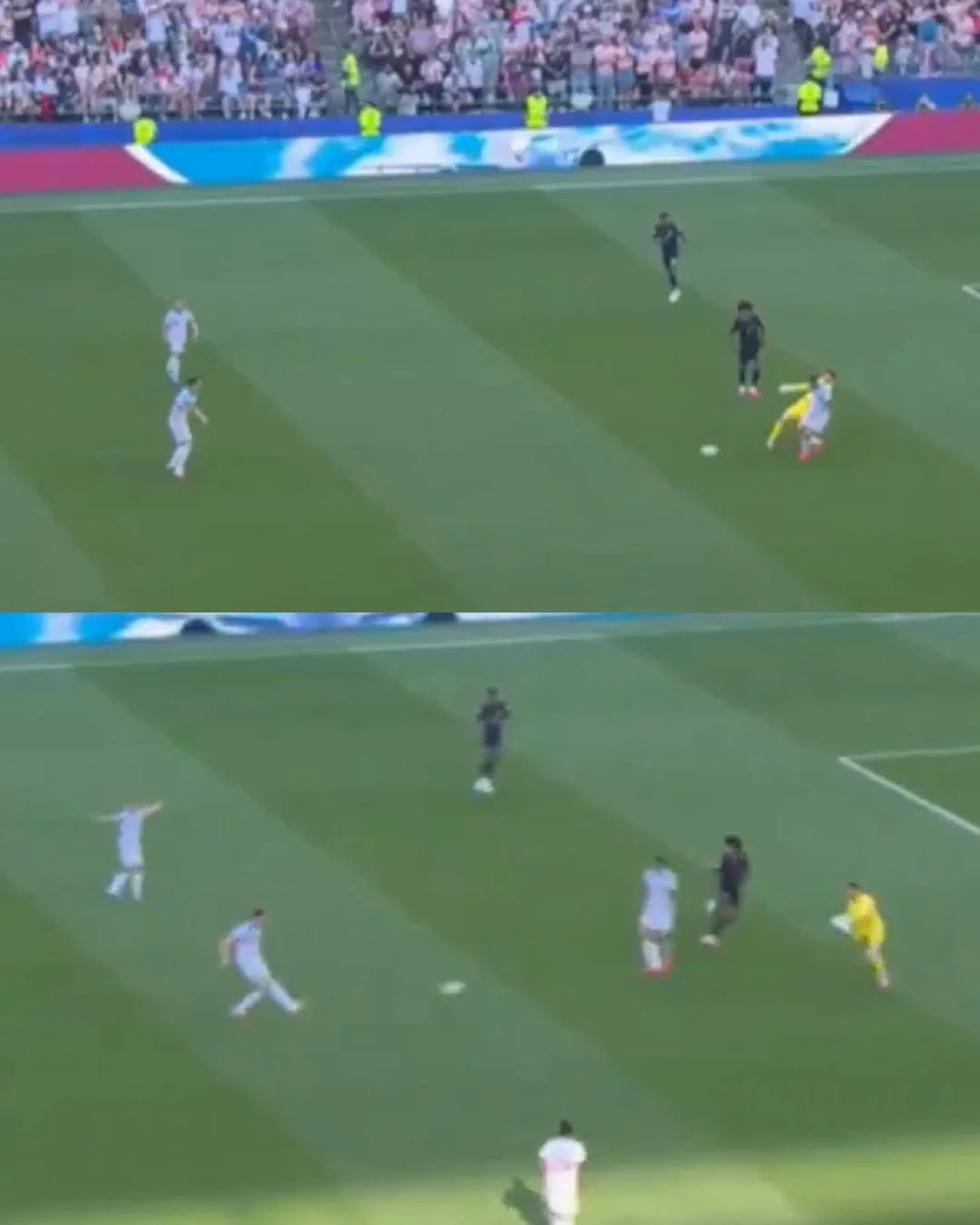Matt Freese goalkeeping blunder in snapshots.