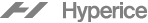 Hyperice logo on a black background.