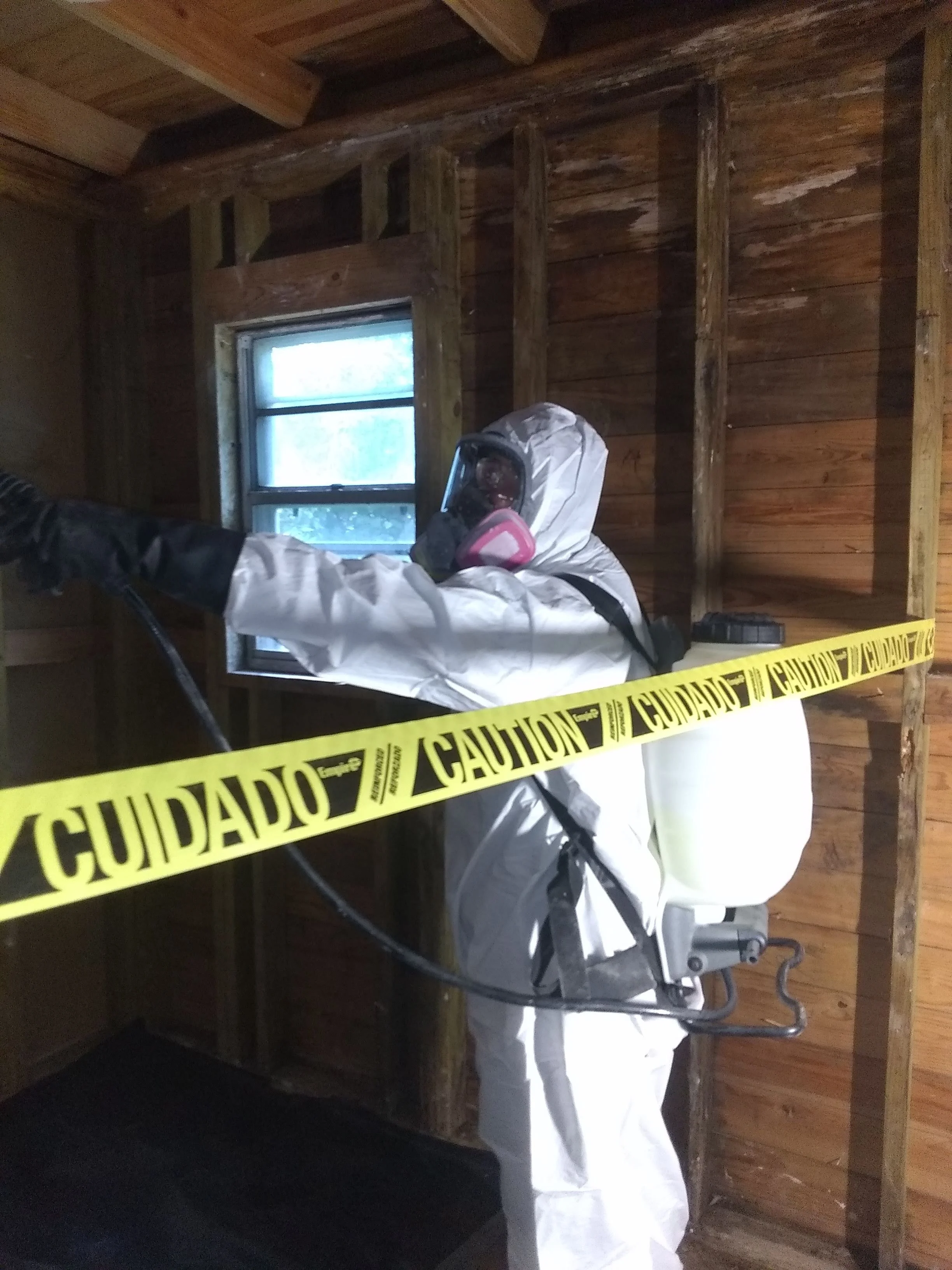 Cromwell staff performing an environmental remediation