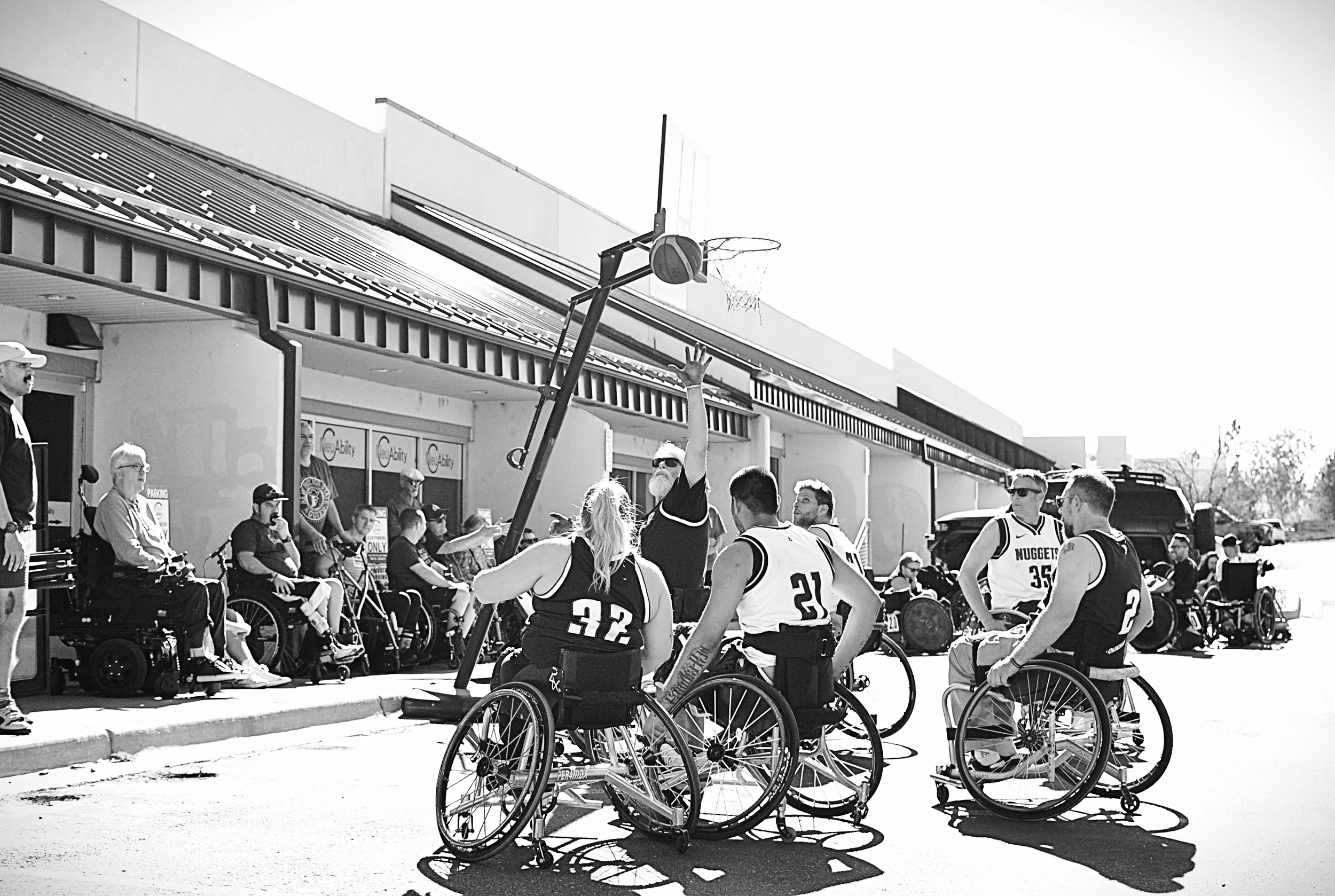 Adaptive Sports Showcase at NeuAbility. Denver Rolling Nuggets demo.