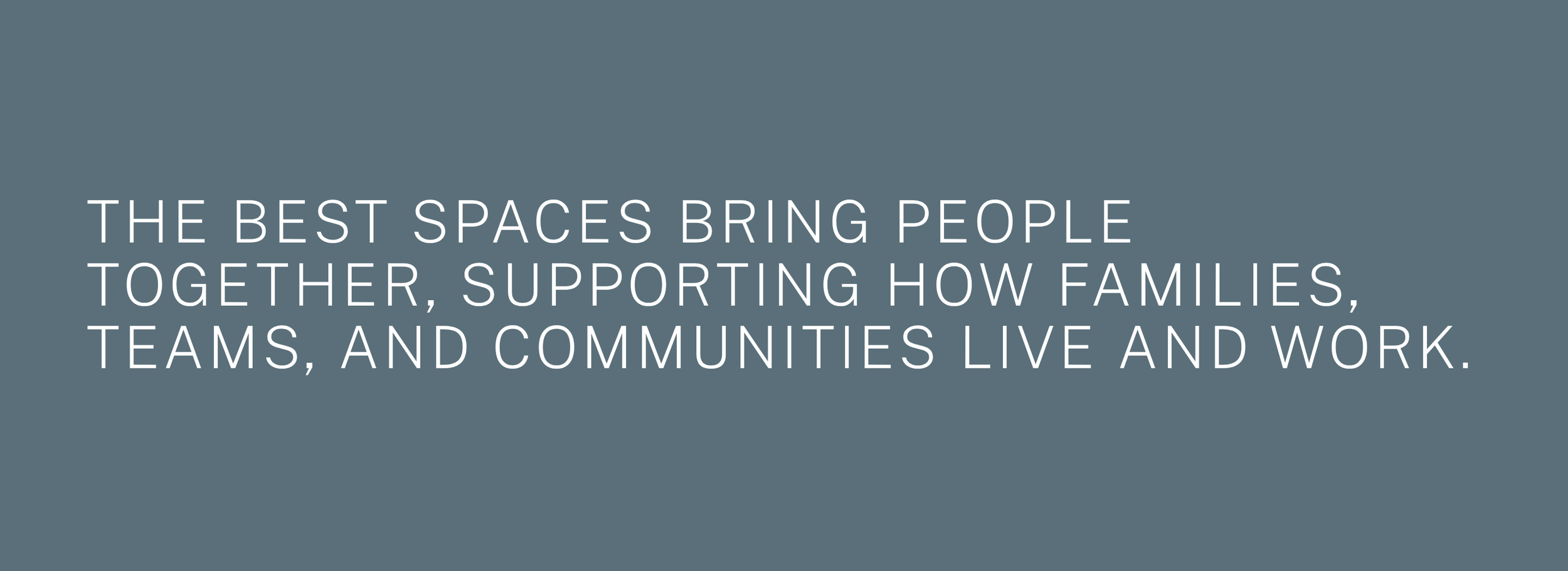 A motivational quote about the importance of collaboration in communities on a blue background.