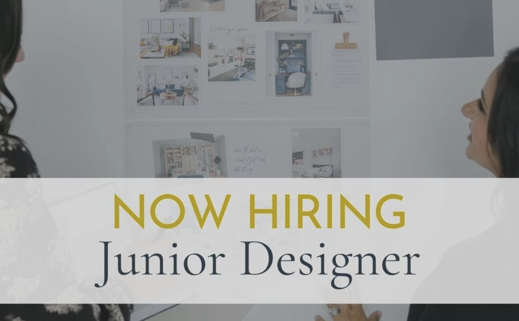 Interior Design now hiring junior designer.