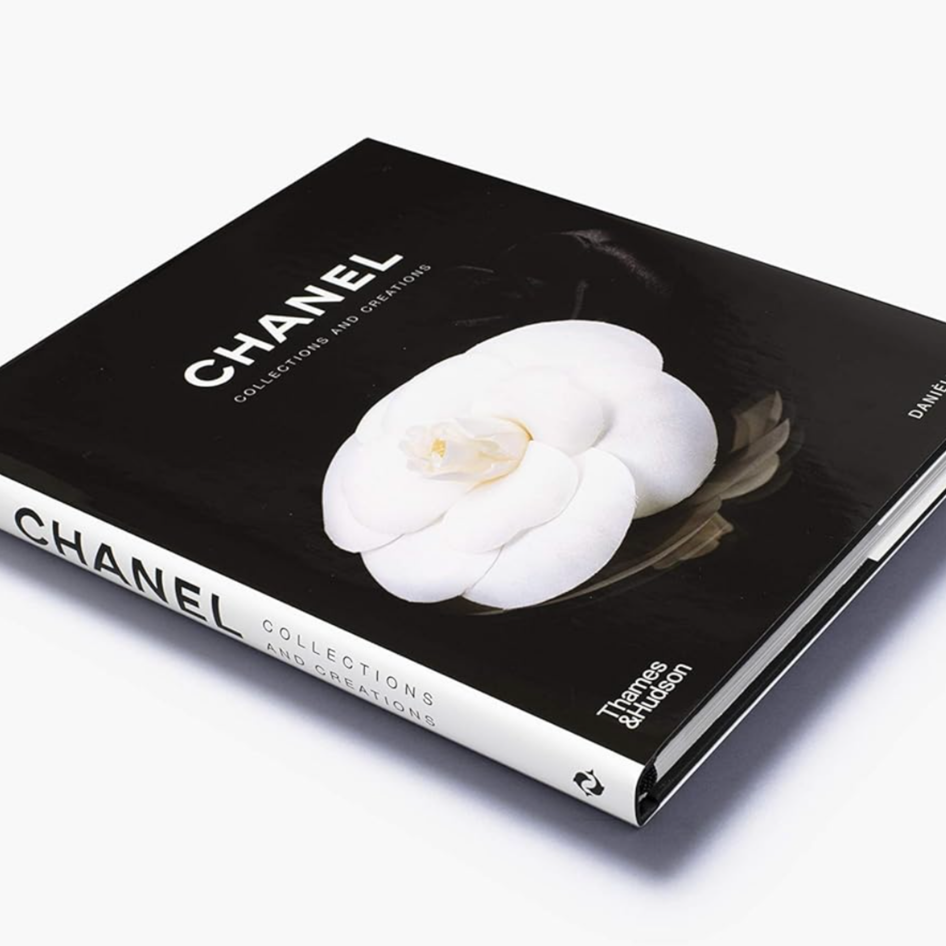 Chanel Collections and Creations coffee table book styled as a decorative interior accent.